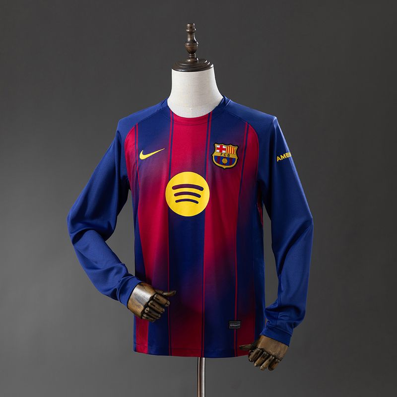 Barcelona 2025-2026 Home Long-Sleeve Fan
