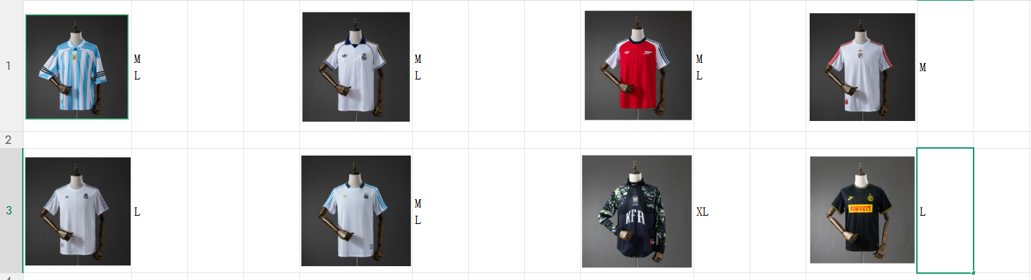 Pedido mayorista mexicano, 12 prendas