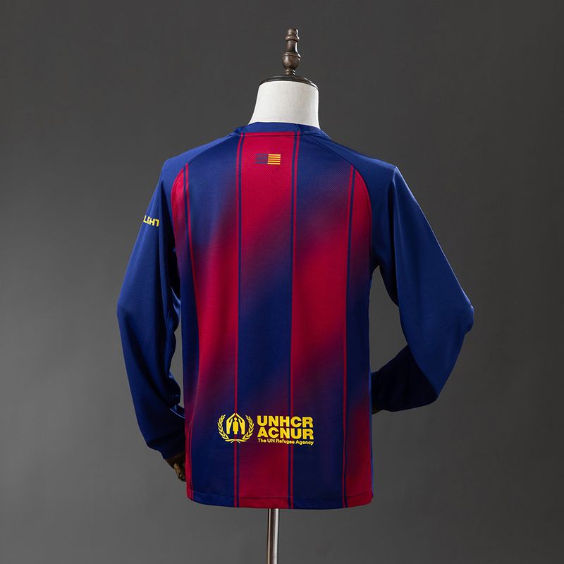 Barcelona 2025-2026 Home Long-Sleeve Fan