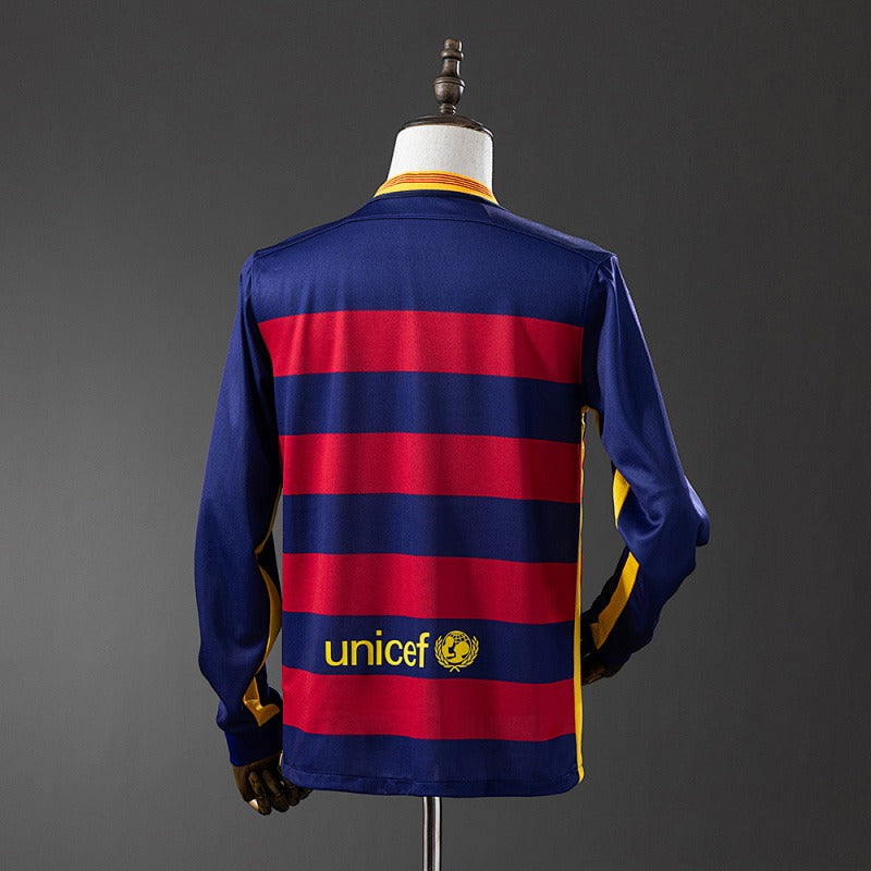 Retro Barcelona 2015-2016 Home Long sleeves