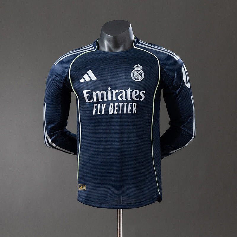 Real Madrid 2025-2026 Away Long sleeves Player
