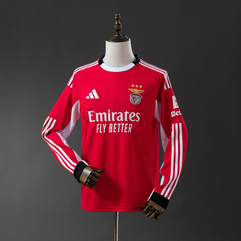 SL Benfica 2025-2026 Home Long-Sleeve Fan