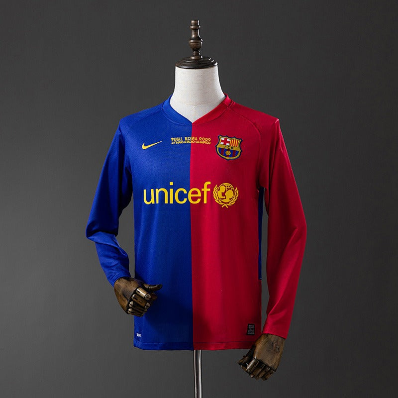Retro Barcelona 2008-2009 Home Champions League Long Sleeves