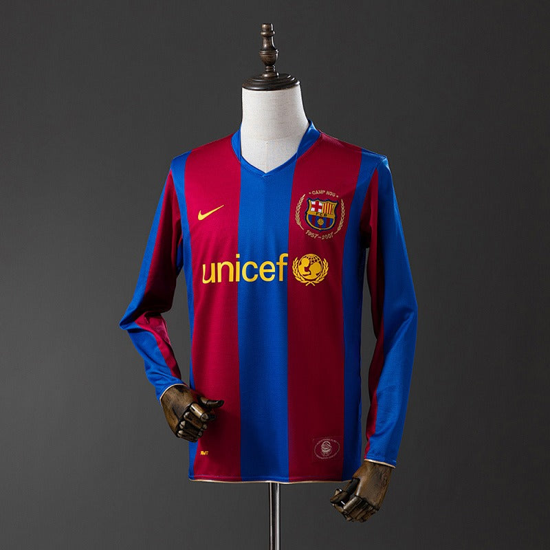 Retro Barcelona 2007-2008 Home Long sleeves