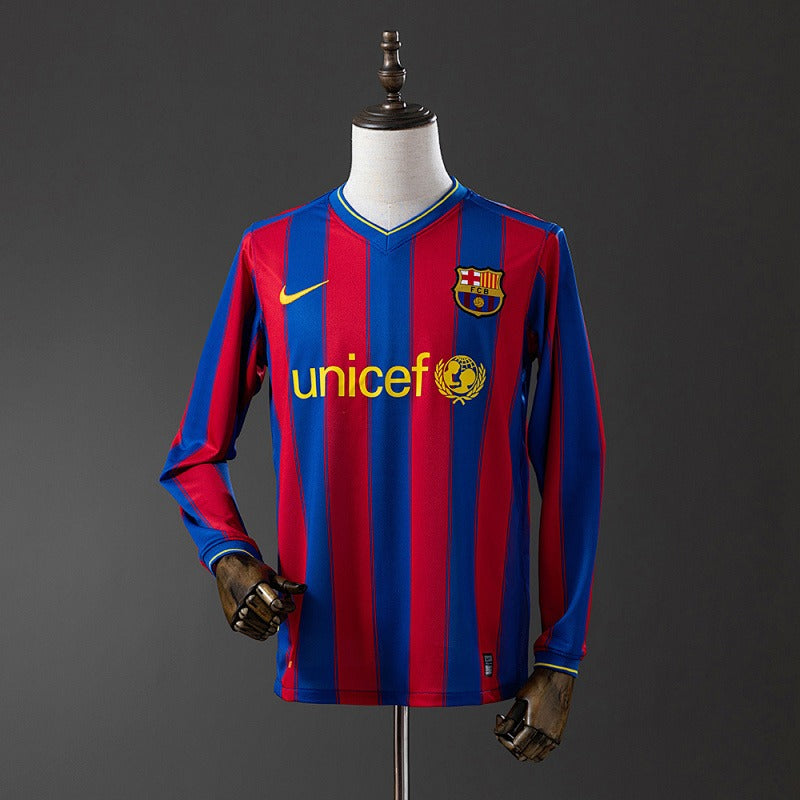 Retro Barcelona 2009-2010 Home Long Sleeves