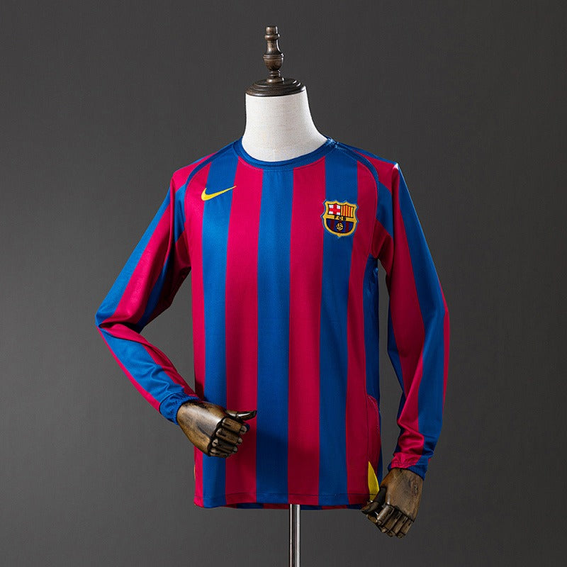 Retro Barcelona 2005-2006 Home Long sleeves