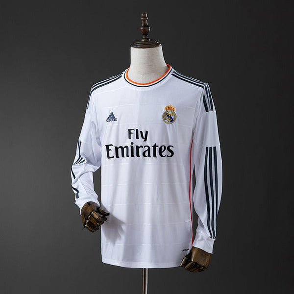 Retro Real Madrid 2013-2014 Home Long sleeves