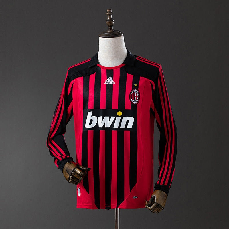 Retro AC Milan 2007-2008 Home Long sleeves