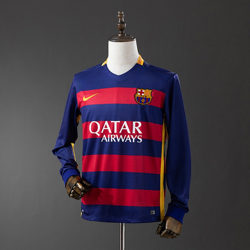 Retro Barcelona 2015-2016 Home Long sleeves