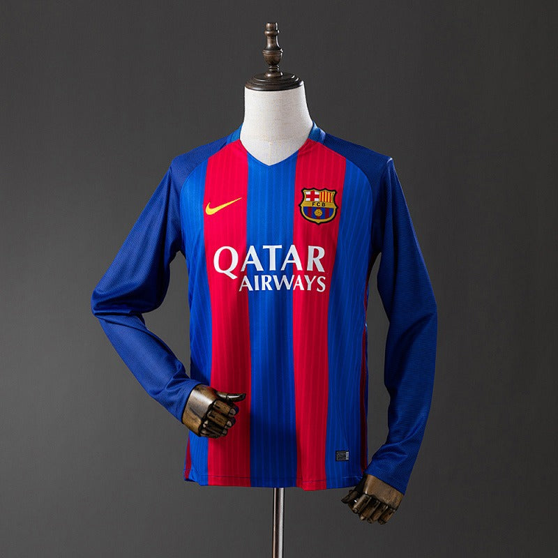 Retro Barcelona 2016-2017 Home Long Sleeves